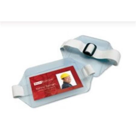 Sicurix Armband Badge Holders Horizontal Elastic Strap CLEAR SI39830